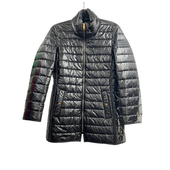 $1,395 Burberry Calver Hall Coat Dark Olive Coat w/ Black Puffy Jacket 8 US NWT - Picture 9 of 16